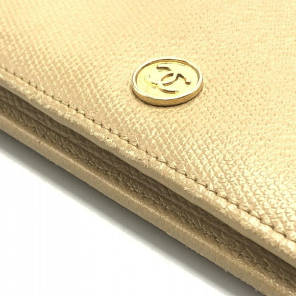 CHANEL Coco Mark Bi-fold Wallet Beige Chanel - Picture 10 of 10